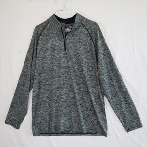 Under Armour 1/4 Zip Pullover Mens Large HeatGear Loose Mock Neck Long Sleeve